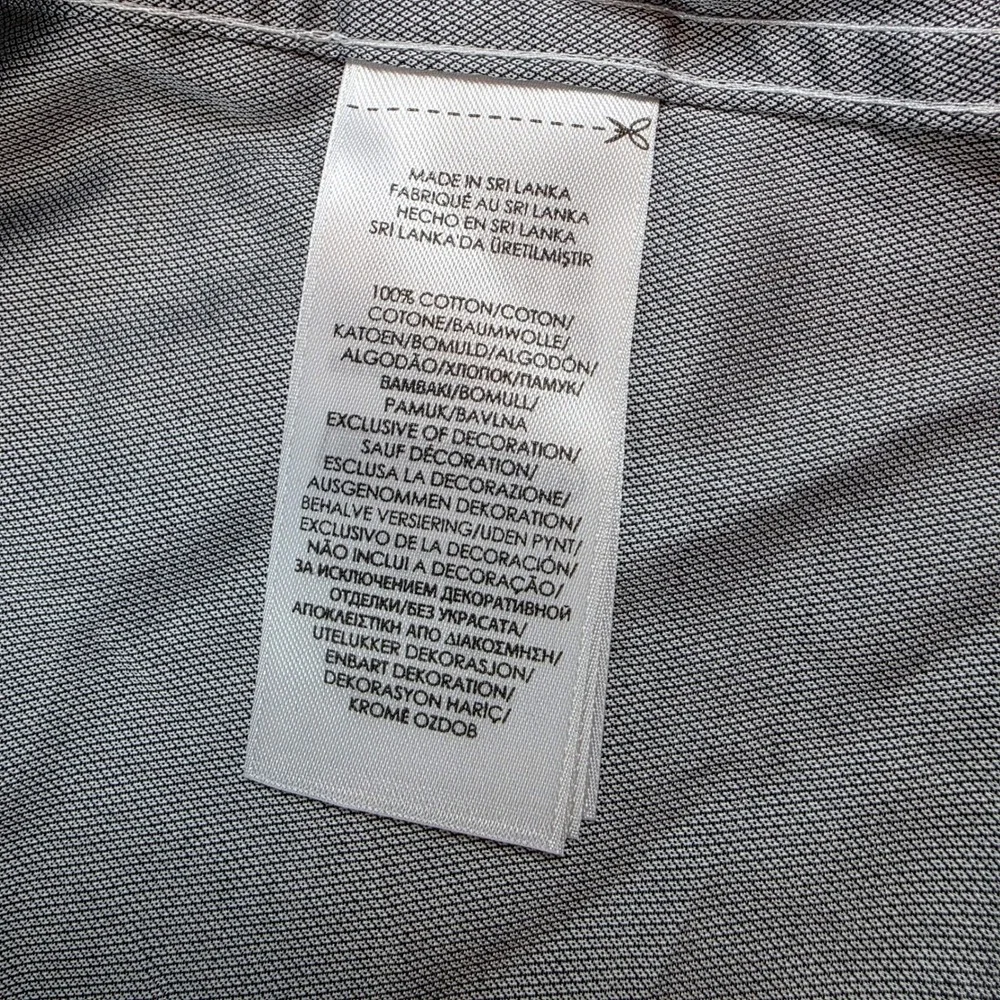 Polo Ralph Lauren Men 16.5 34/35 Grey Button Down Slim Fit Easy Care Micro Check
